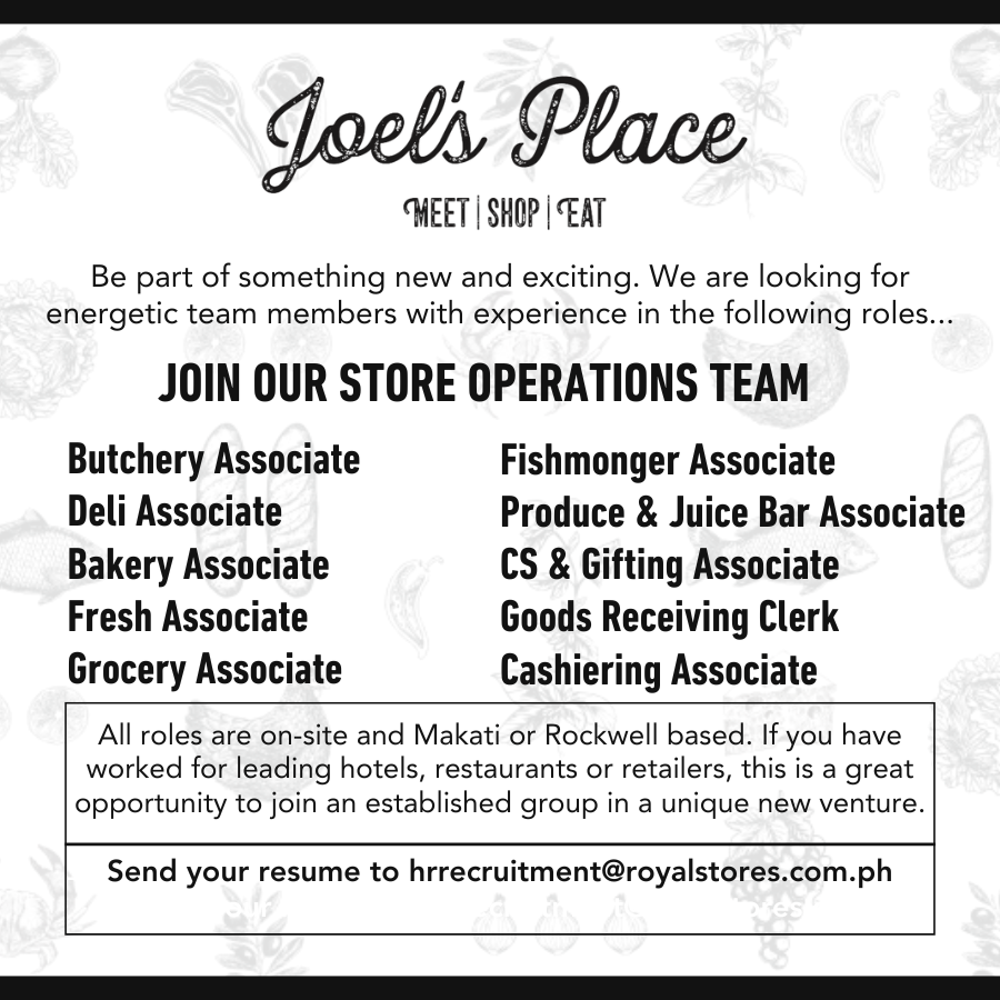 Join Joel's Place Store Operations