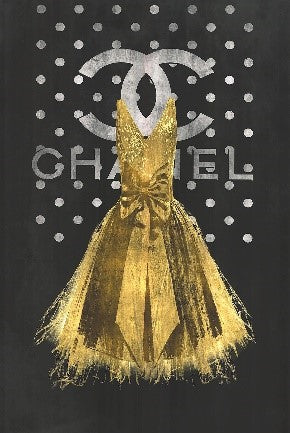 Chanel Shop Front B&W Print in Mirror Frame 100 x 50cm – Furniture DW