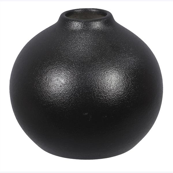 Ball Matte Black Vase