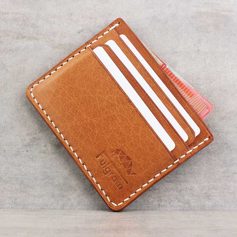 Classic Card Holder Wallet - Tan