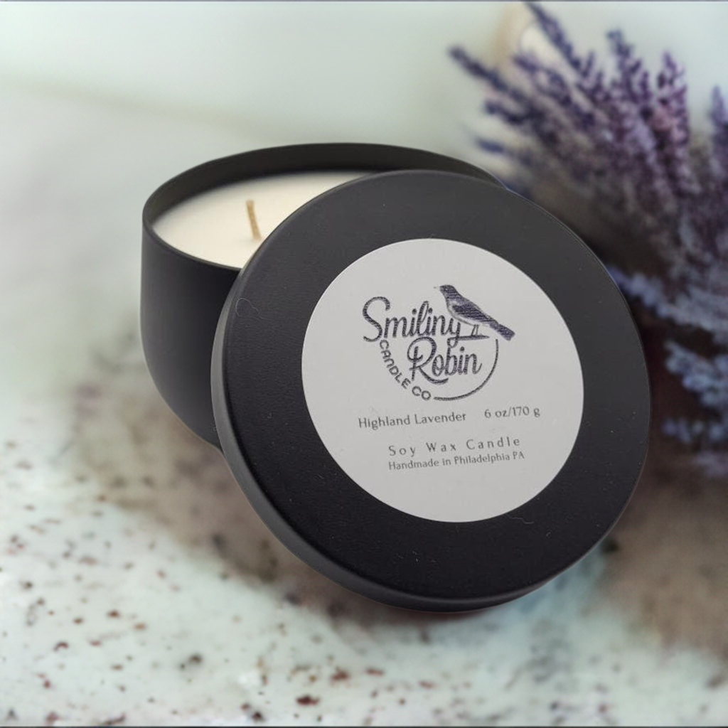 Highland Lavender | Signature Collection | VEGAN | Hand Crafted 6 oz Aromatherapy Candle | 100% Soy Wax | Modern Aesthetic