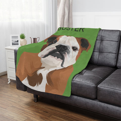 Personalised Pet Portrait Blanket