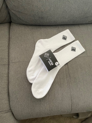 White tennis socks from Ruptown Streetwear