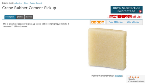 Rubber Cement Pickup