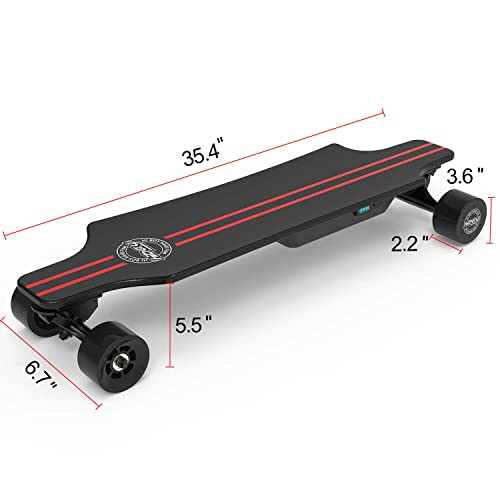 Teamgee H20T 39 Electric Skateboard with Rubber Wheels, 1200W