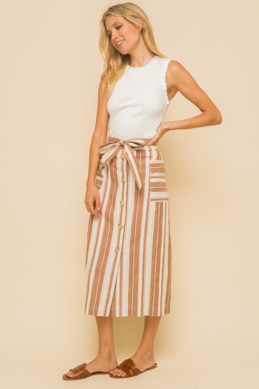 Dahlia Striped Skirt