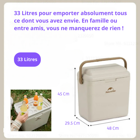 Grande glacière 33 litres