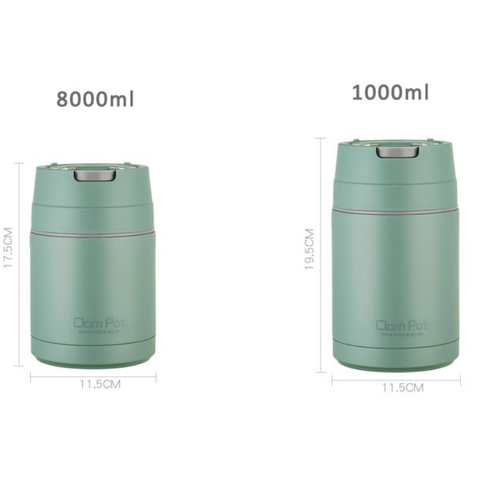 Lunch box thermos dimensions 800 ml 1000ml