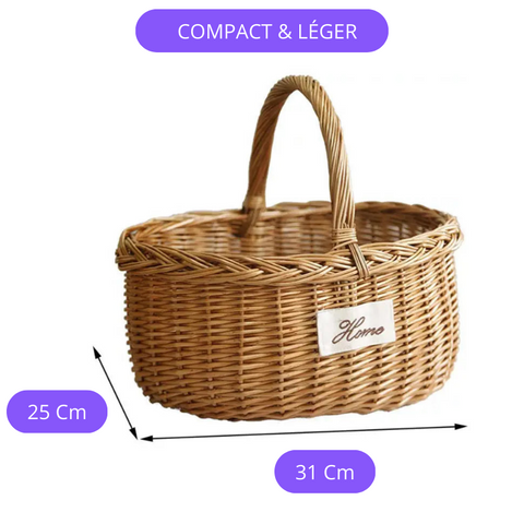 Petit panier osier compact