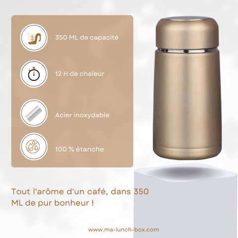 Thermos à café marron