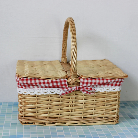 panier rectangulaire osier