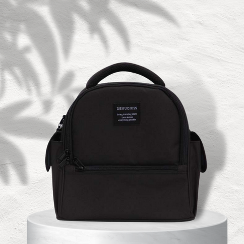 sac isotherme homme de couleur noir pour manger sainement à l'école ou au travail