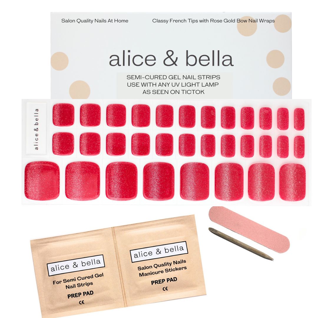 Pedicure Red Velvet Cat Eye