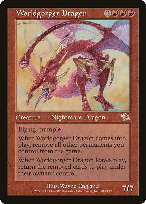 Foil】【EN】世界喰らいのドラゴン/Worldgorger Dragon [DMR] 赤M No