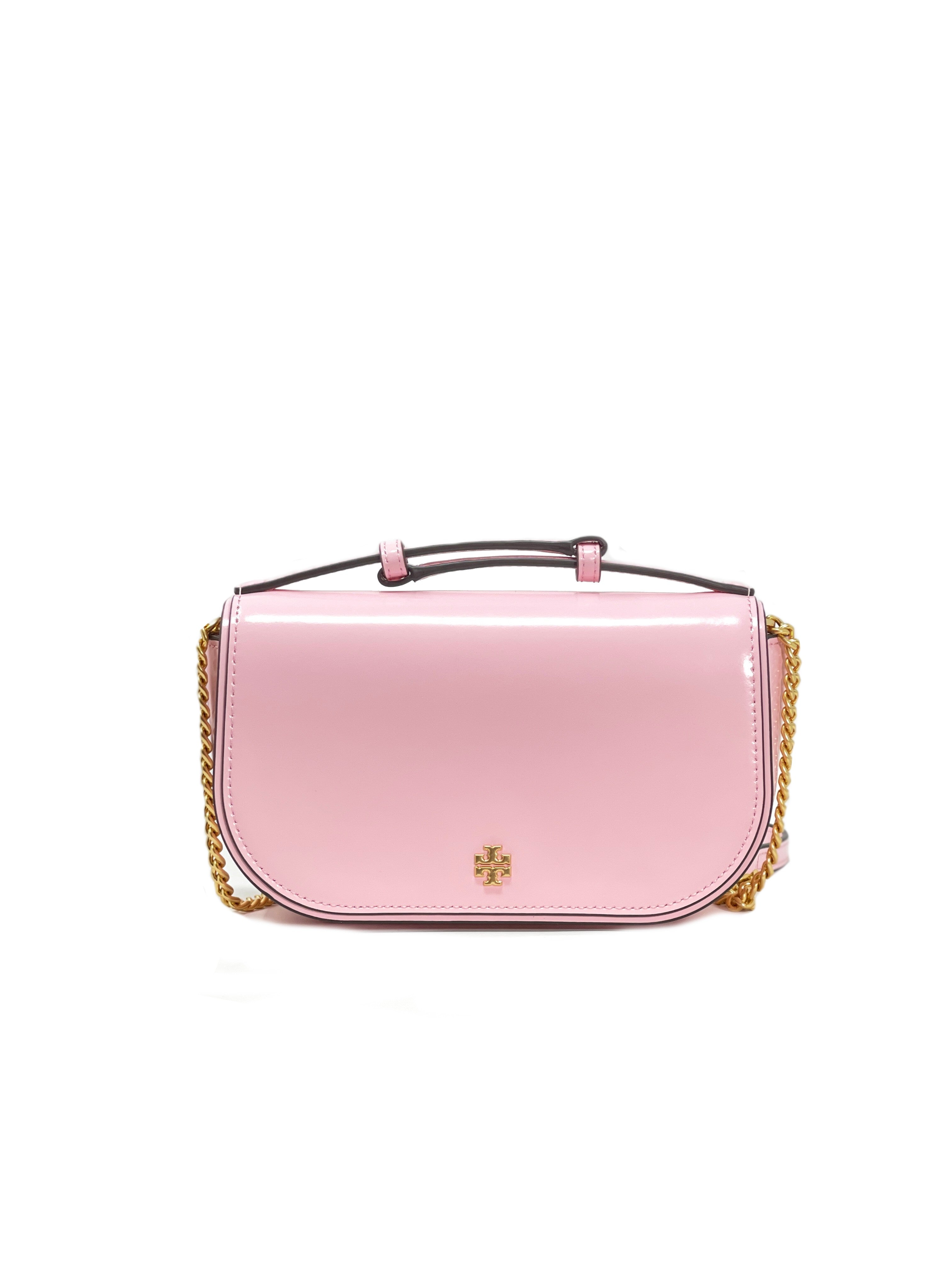 Tory Burch, Bags, New Tory Burch Emerson Top Handle Patent Crossbody Pink