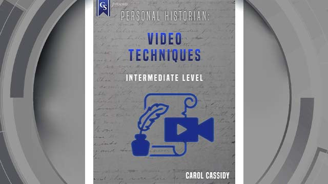 Course enrollment: EL-PH-237 - Personal Historian: Video Techniques