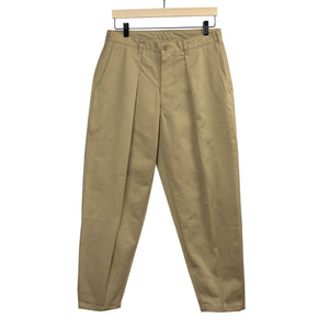 Raleigh Workshop Men's Drawstring Pant in Olive Canvas | Size Small | 100% Cotton