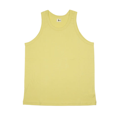 Ikiji - Short Sleeve T-Shirt in Mustard Yellow Washable Wool Jersey, XL