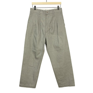 Fujito Two tuck trousers in olive cotton corduroy – No Man Walks 