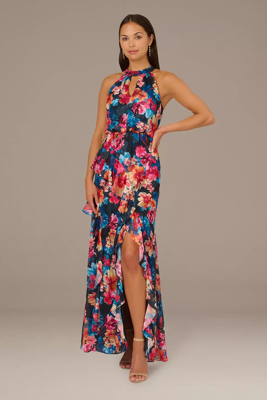 スーツ・フォーマル・ドレス Acka all sheer flower dress beige の「Acka.（エーシーケーエー）puffy sheer flower dress