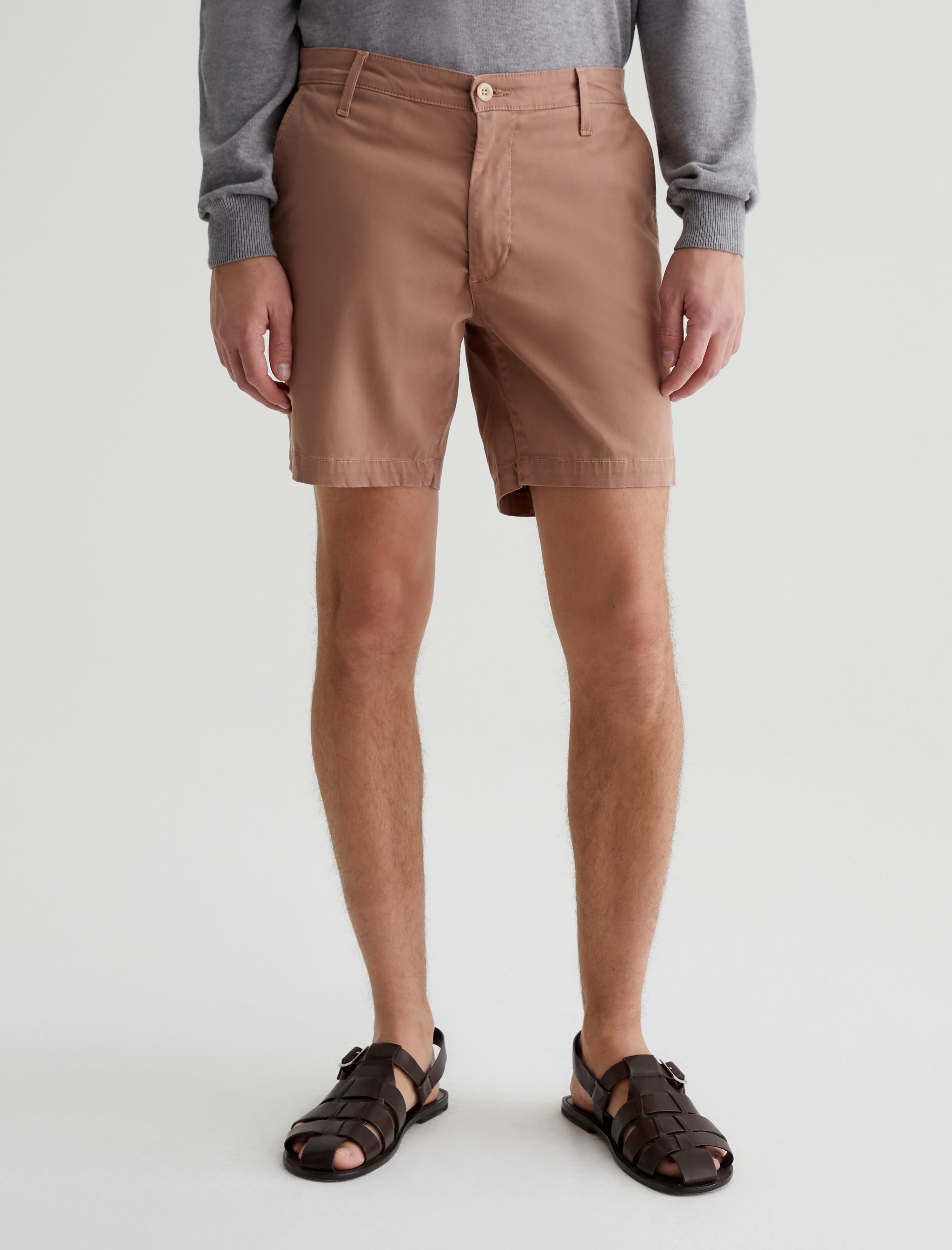 Shop Ag Jeans Cipher Short In Brown