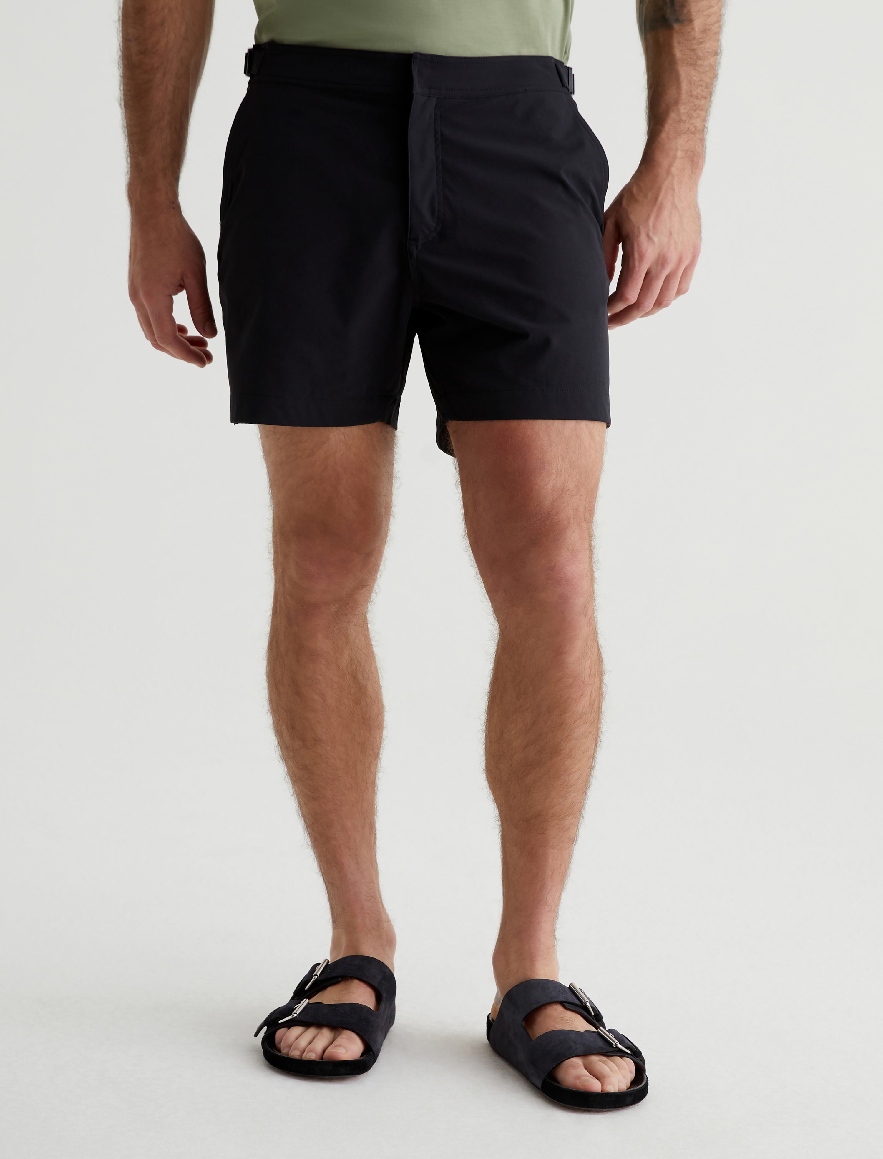 Shop Ag Jeans Pace Active Performance Trunks In Black