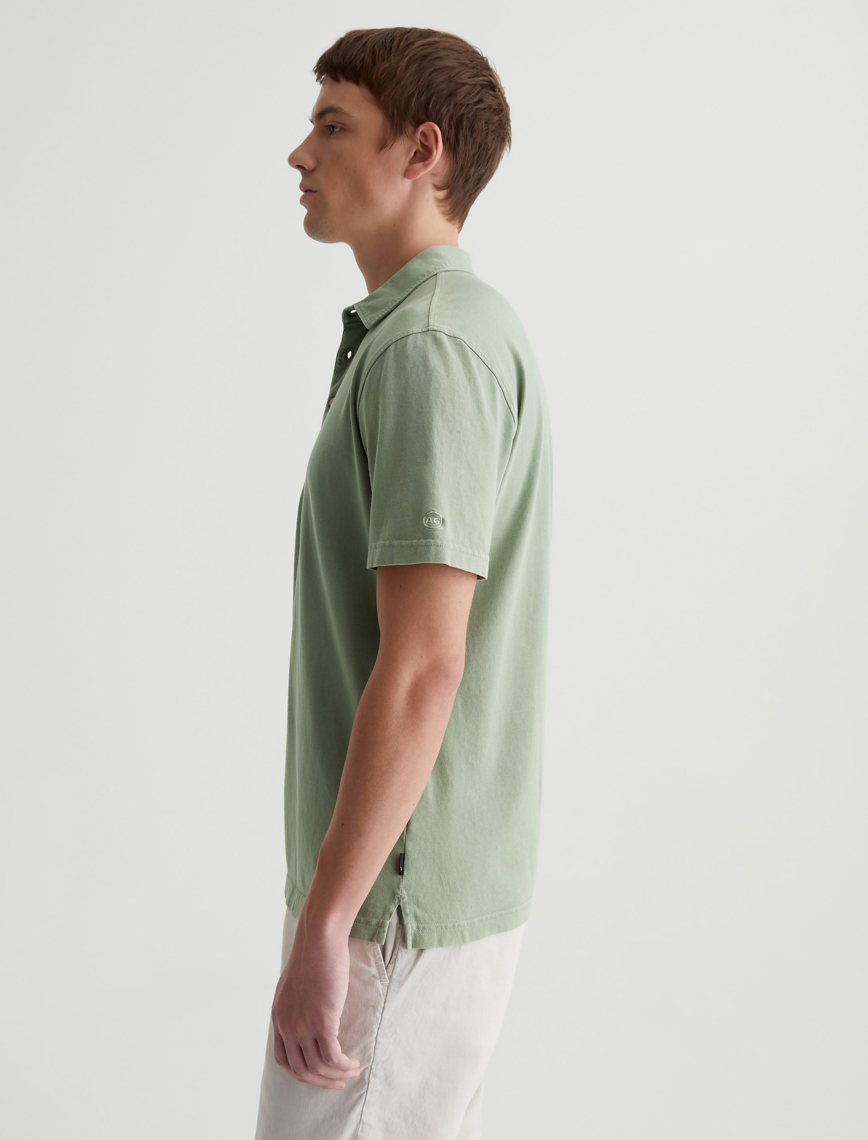 Shop Ag Jeans Bryce Polo In Green