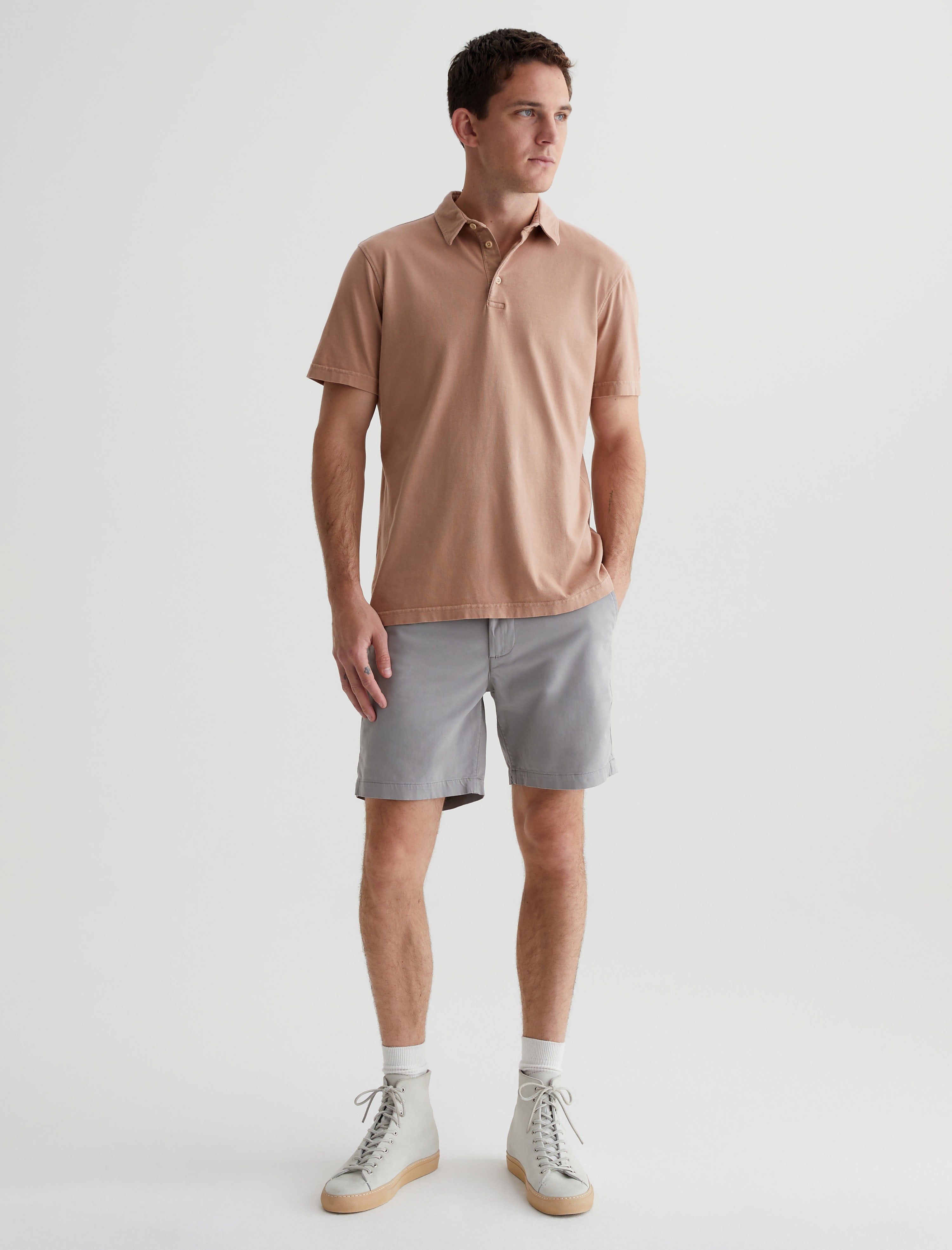 Shop Ag Jeans Bryce Polo In Brown