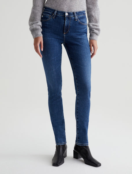 Shop AG Jeans Prima Sateen Mid-Rise Crop Cigarette Pants