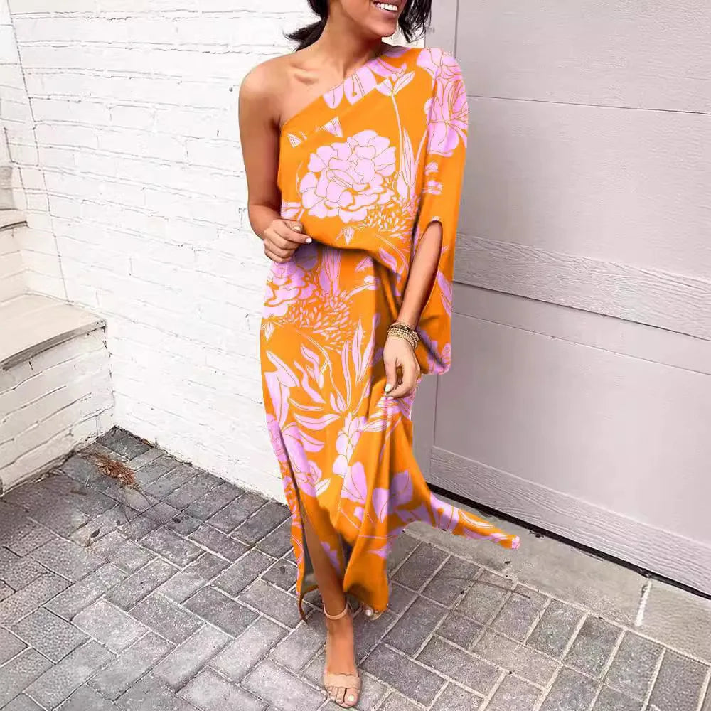 Trendy Women's Off-Shoulder Sleeve Dress: Sexy Fashion Statement-Look - Image 7