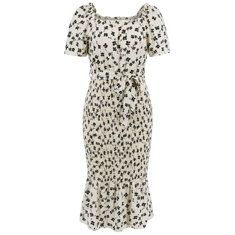 Floral Ruffled Wrap Dress: Sexy Summer Trending Clothing