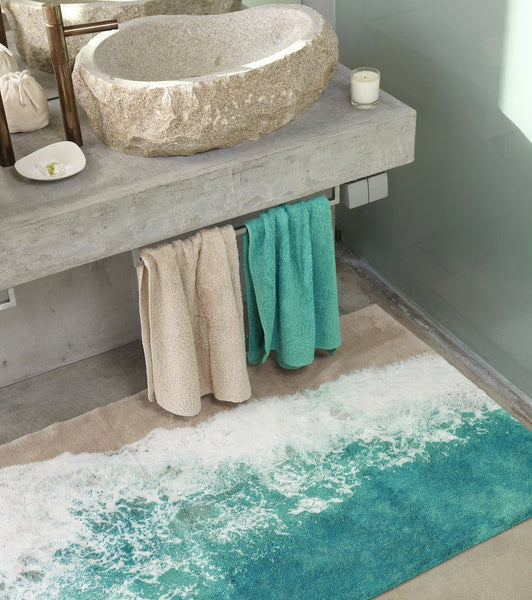 luxury blue turquoise bathroom rug egyptian cotton