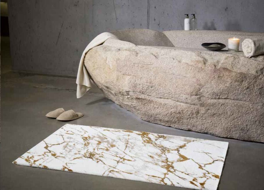 Egyptian Cotton Luxury Bath Mat PAROS - |VESIMI Design| Luxury and Rustic bathrooms online