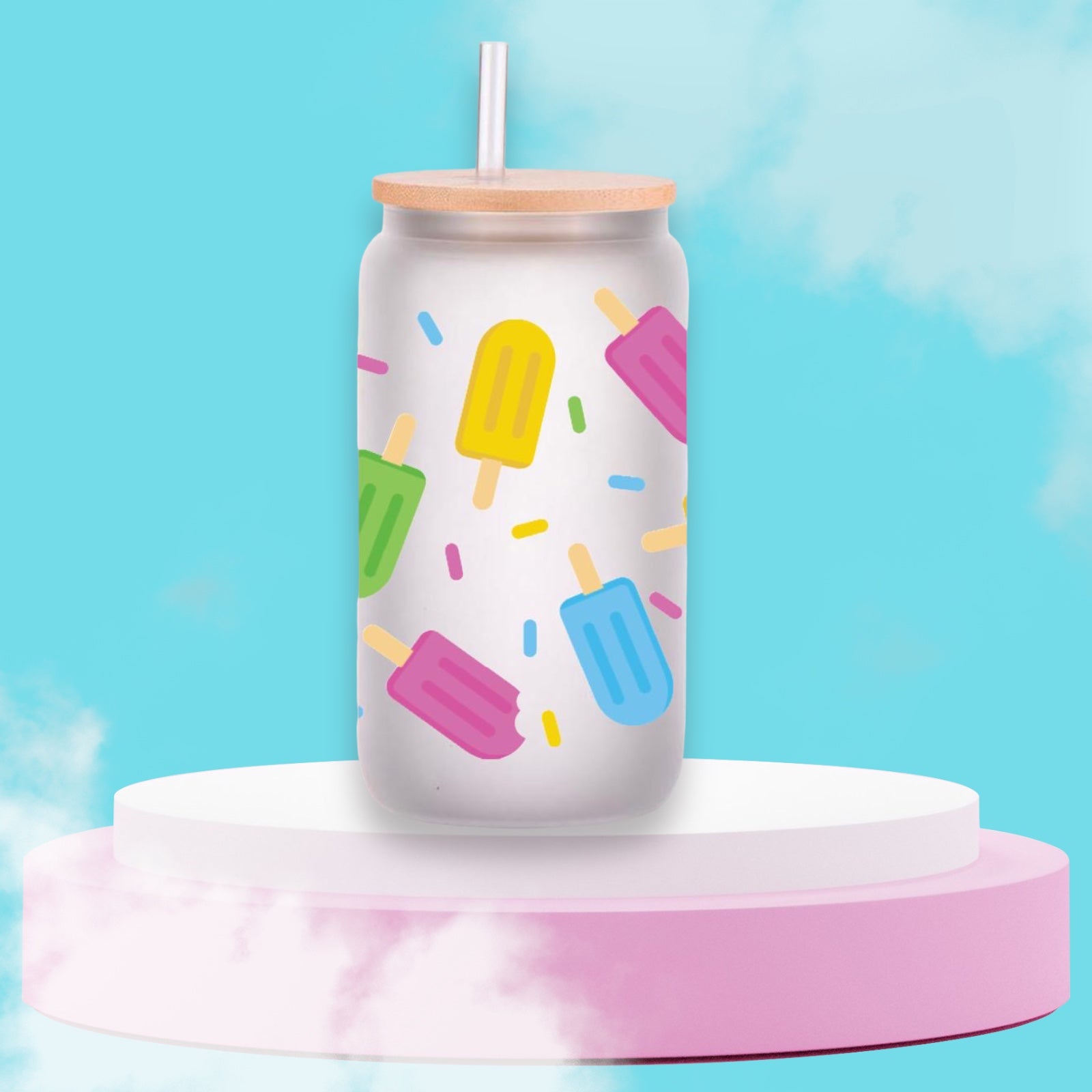 Popsicle Glass Can