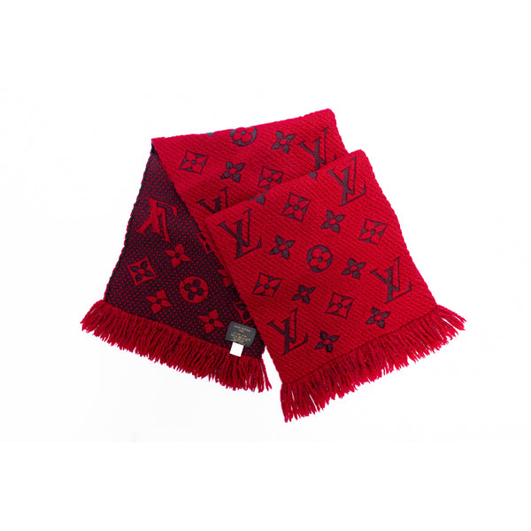 Louis Vuitton Ruby (Red) Logomania Scarf WA001