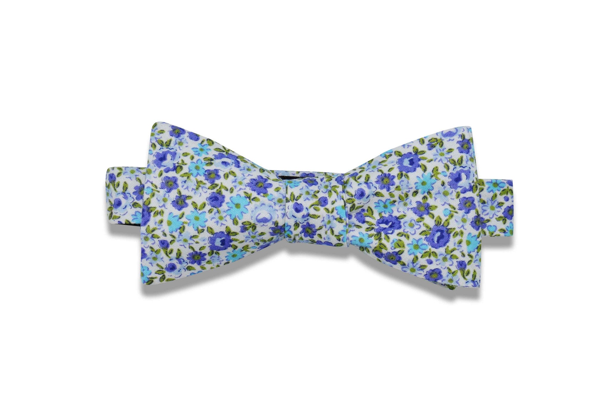 Blueberry Flowers Cotton Bow Tie (pre-tied) – Aristocrats Bows N Ties