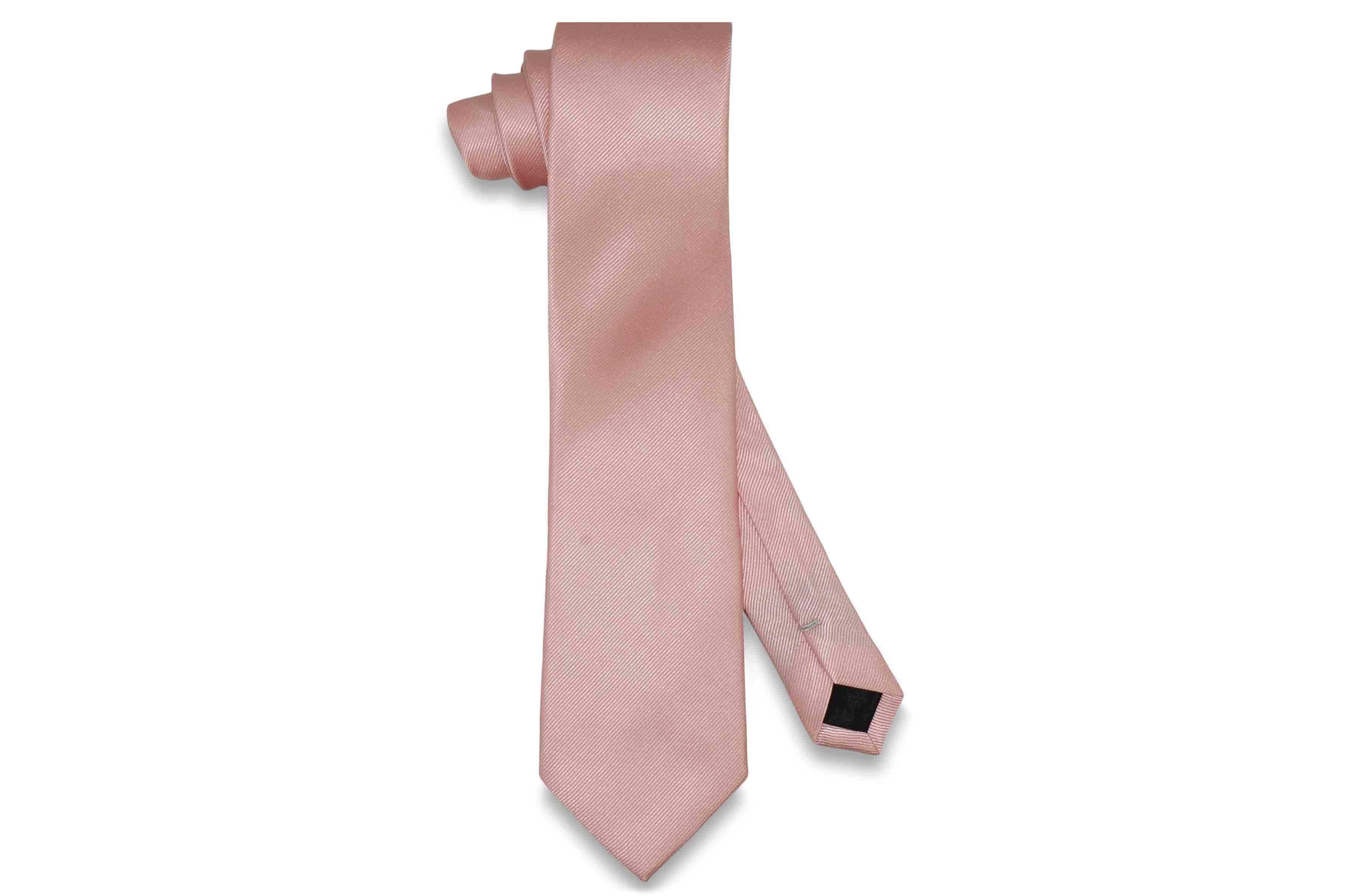 blush silk tie