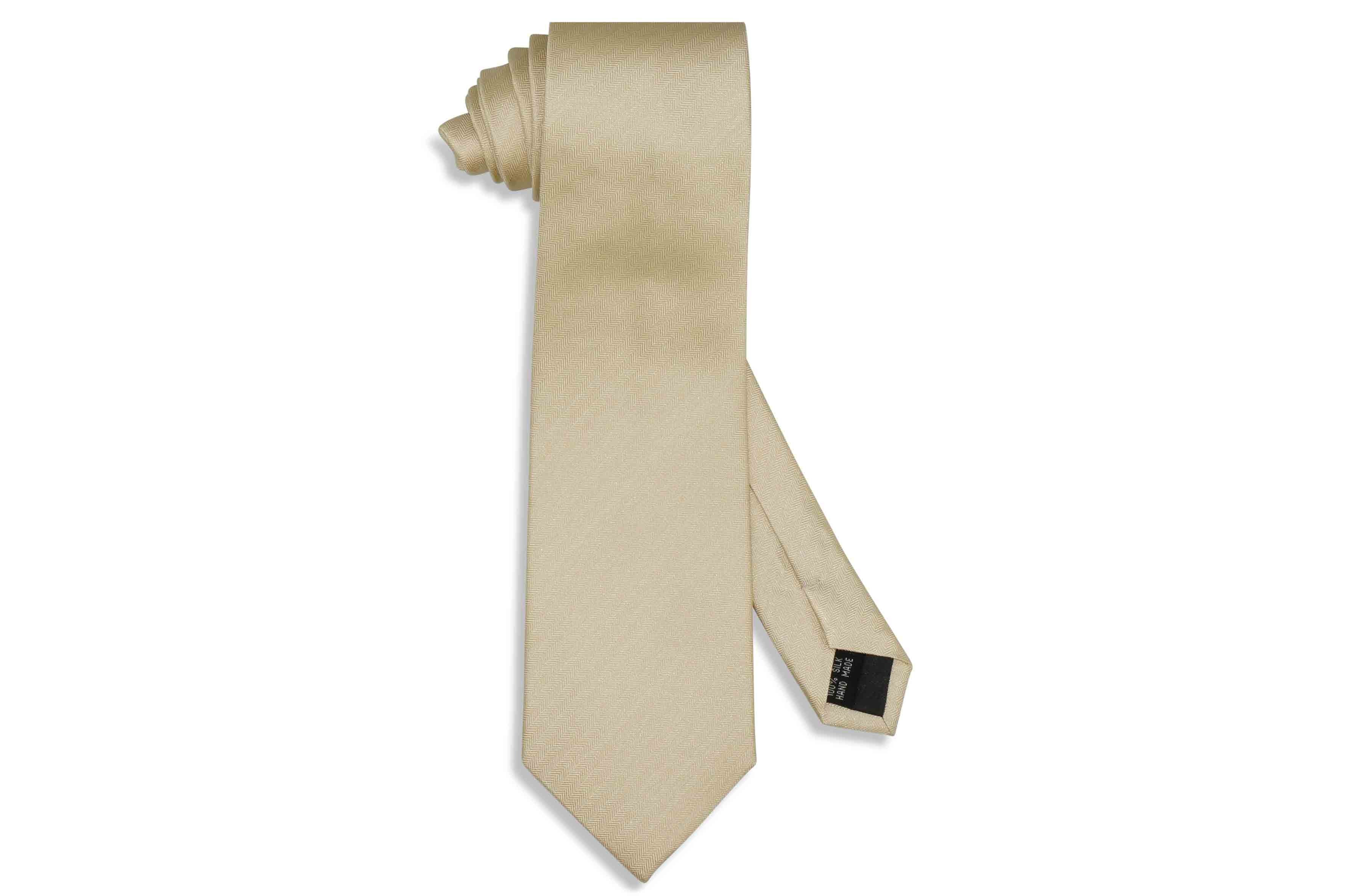 Champagne Herringbone Silk Tie – Aristocrats Bows N Ties