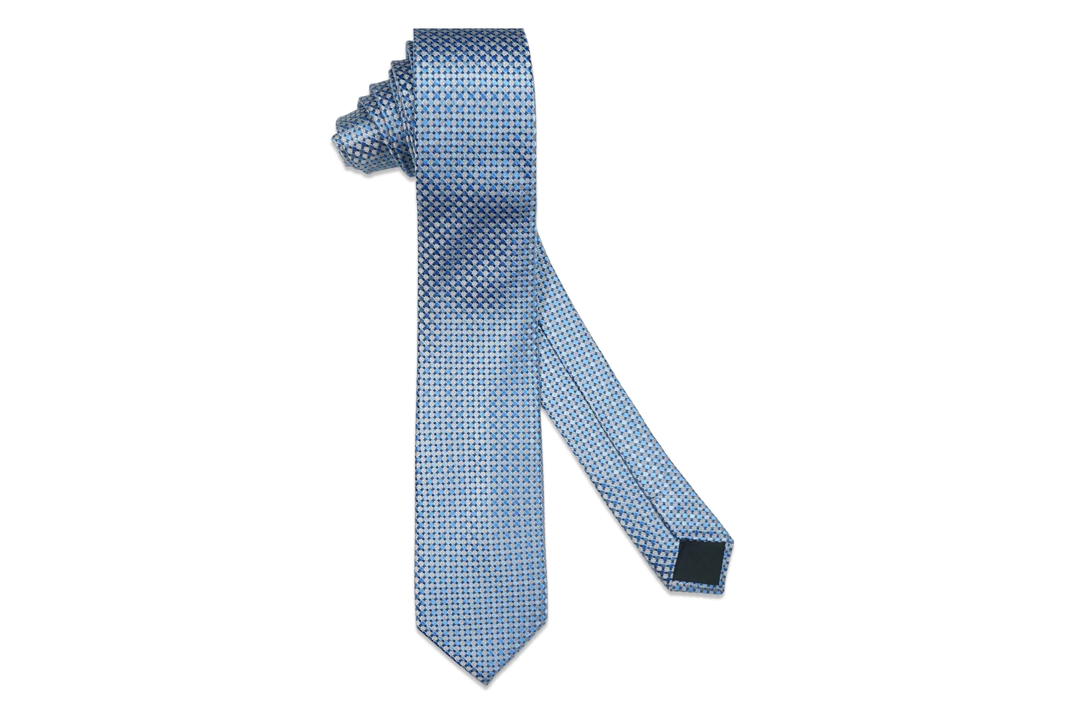 Circle Blue Silk Skinny Tie – Aristocrats Bows N Ties