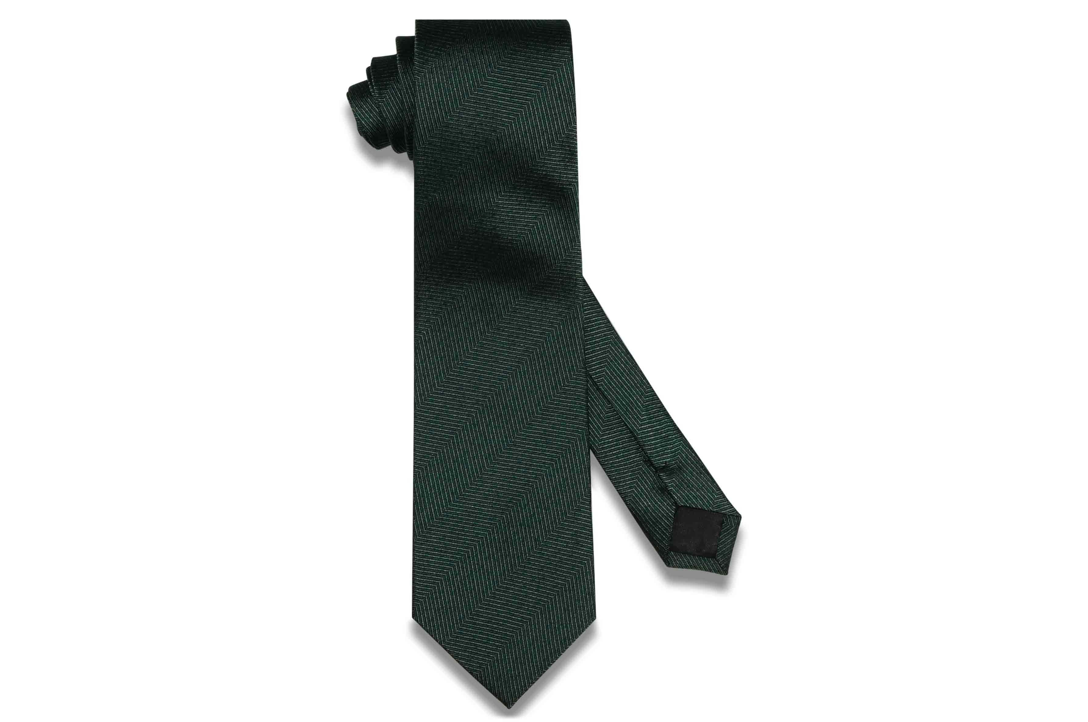 Dark Green Grained Silk Tie – Aristocrats Bows N Ties
