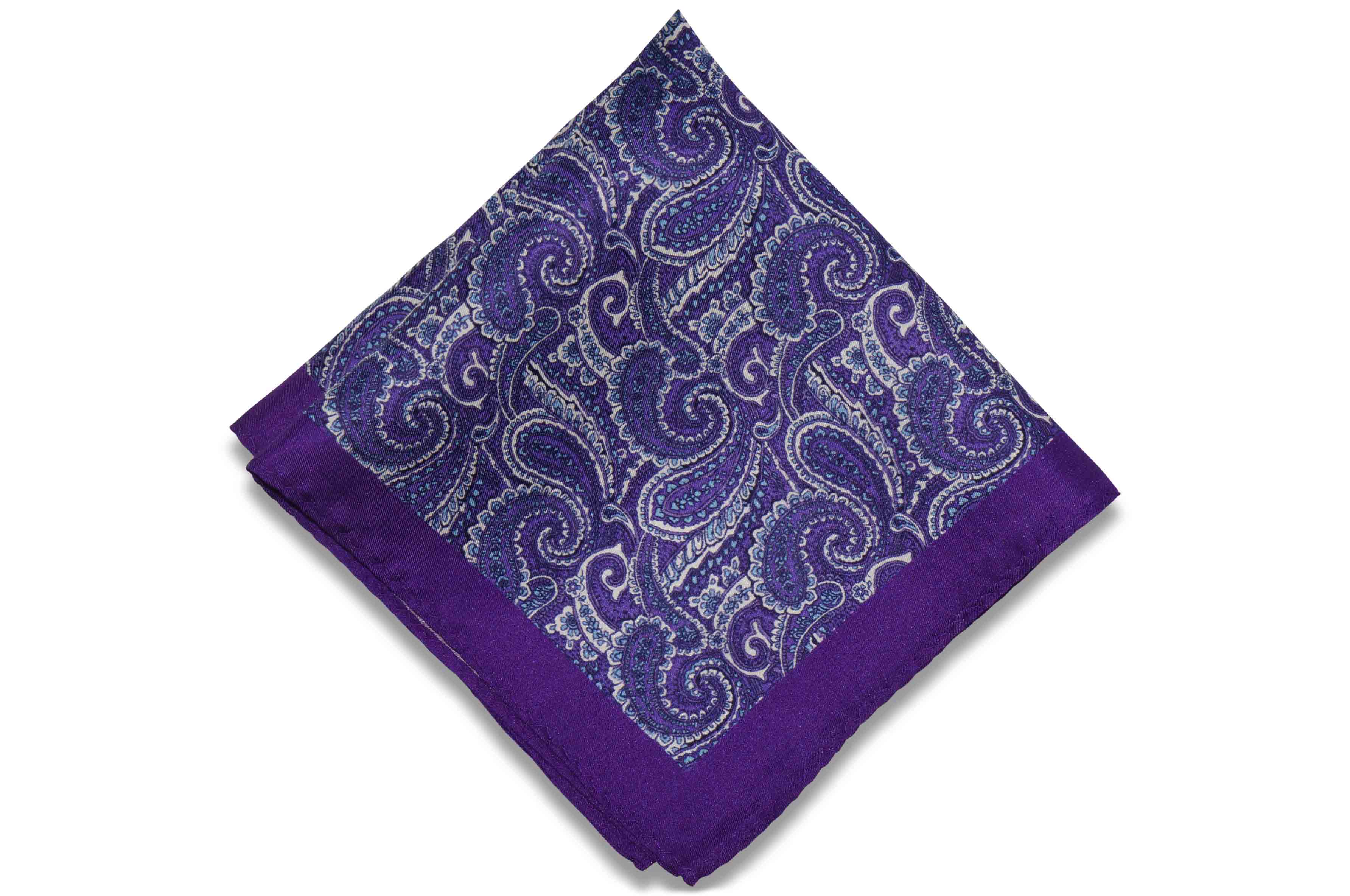 Paisley Purple Silk Pocket Square – Aristocrats Bows N Ties