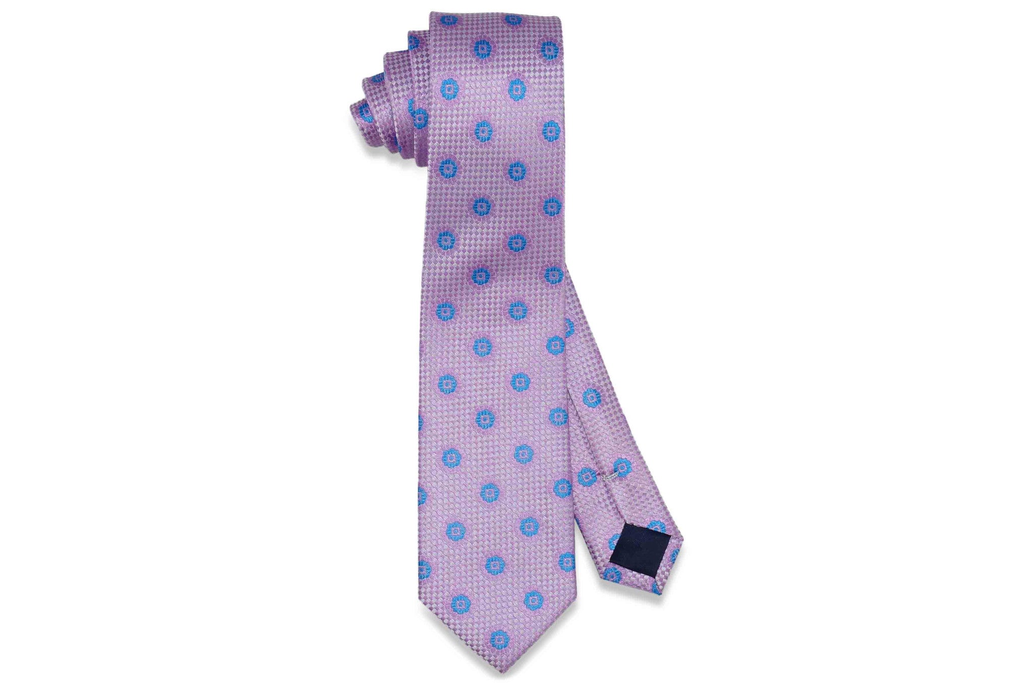 Pink Blue Flowers Silk Skinny Tie – Aristocrats Bows N Ties