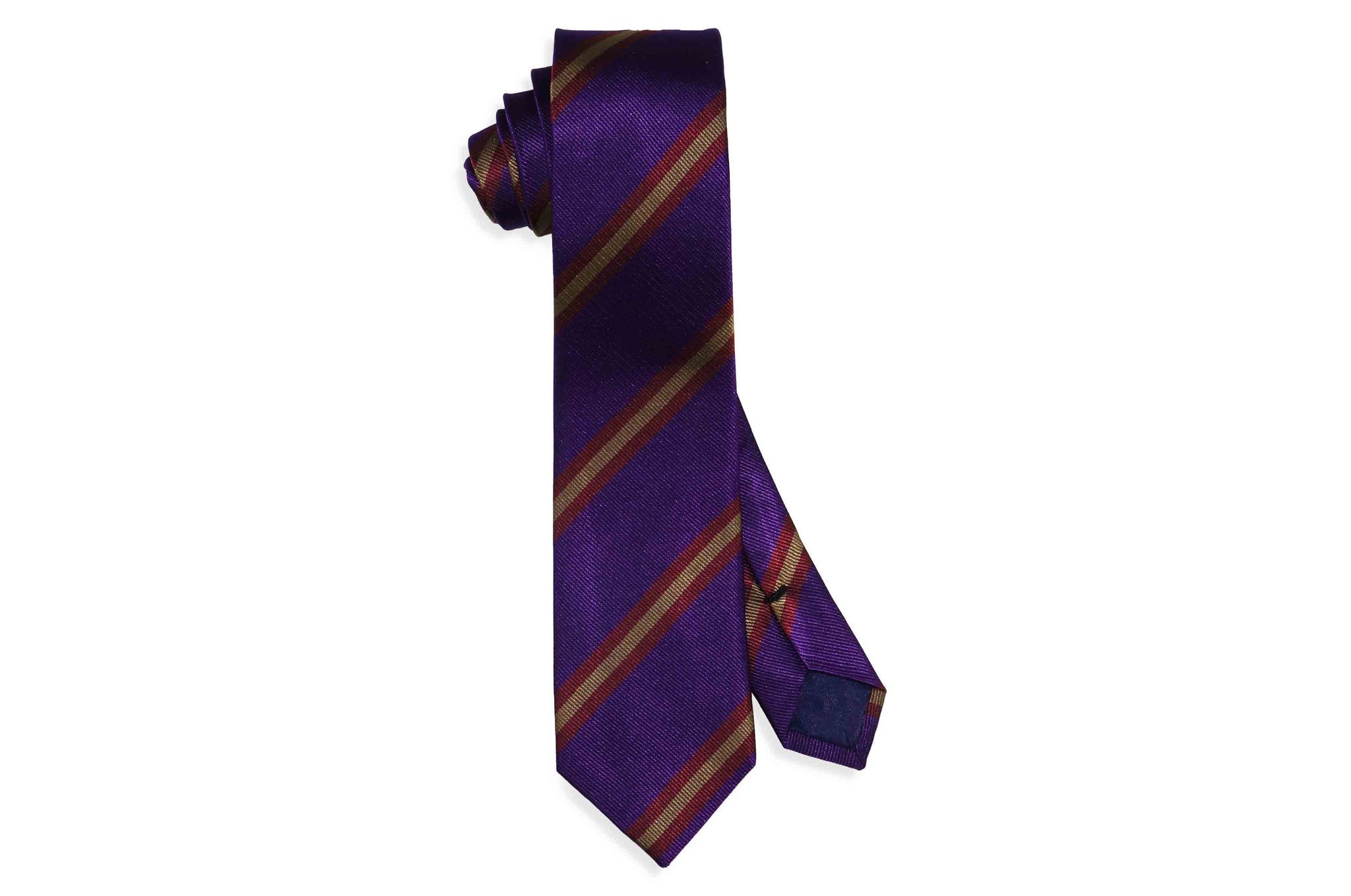 Purple Class Stripes Silk Skinny Tie – Aristocrats Bows N Ties