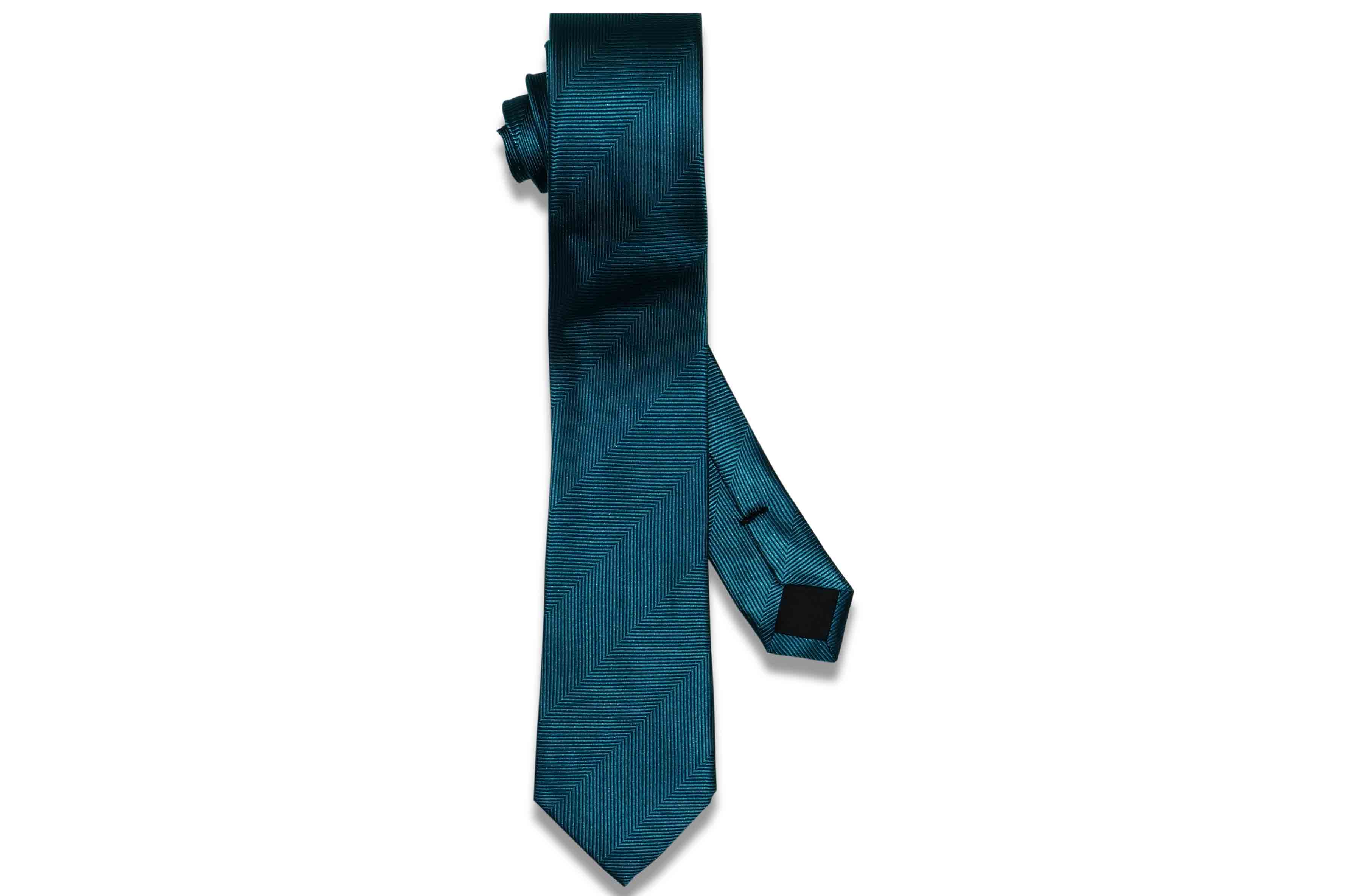 Teal Herringbone Silk Skinny Tie – Aristocrats Bows N Ties