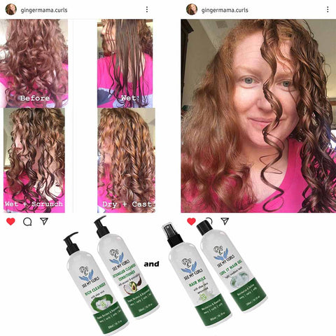 A curly girl hair journey with see my curls products