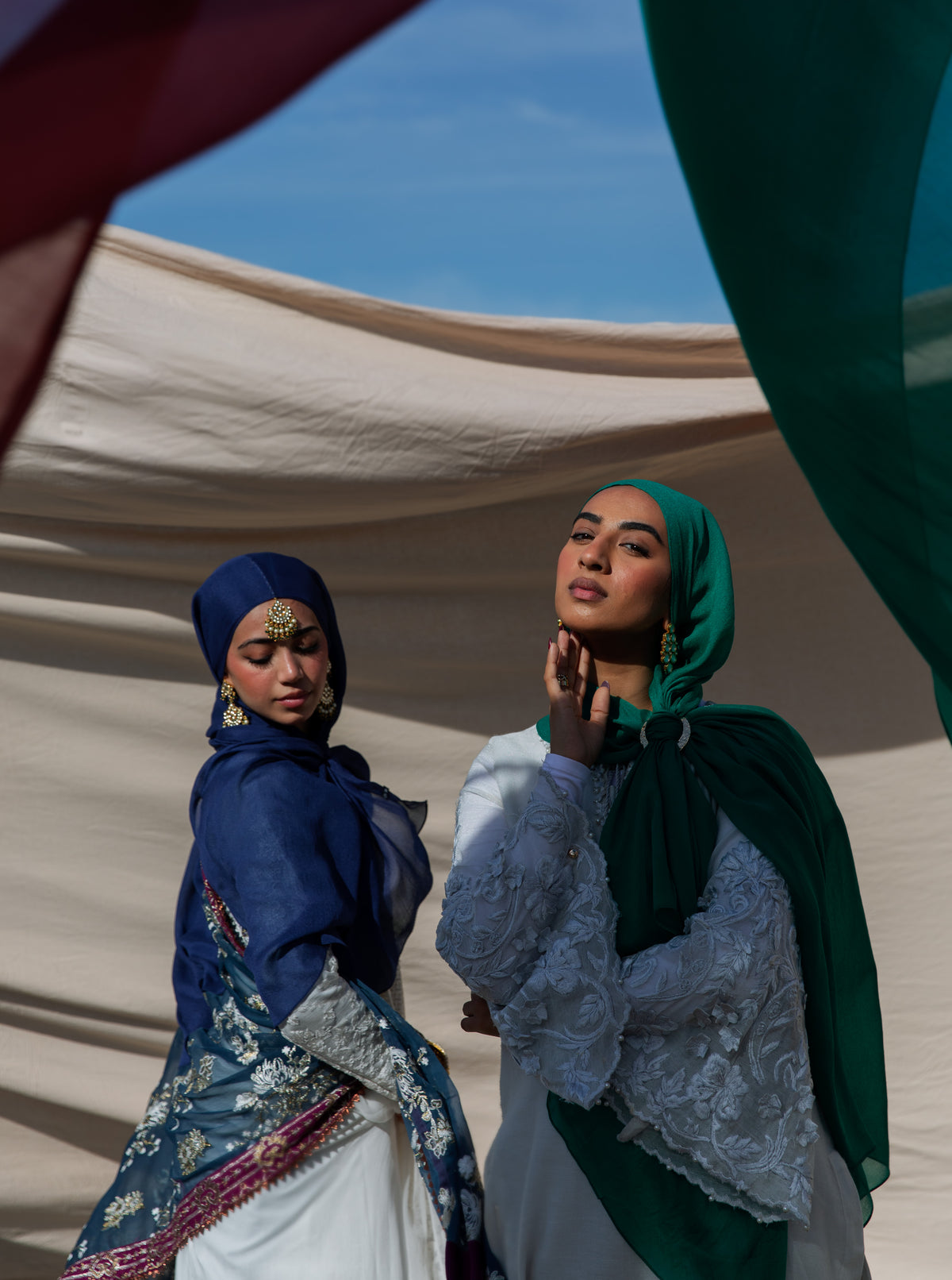 Vela's Silk Chiffon Hijab Scarves Collections