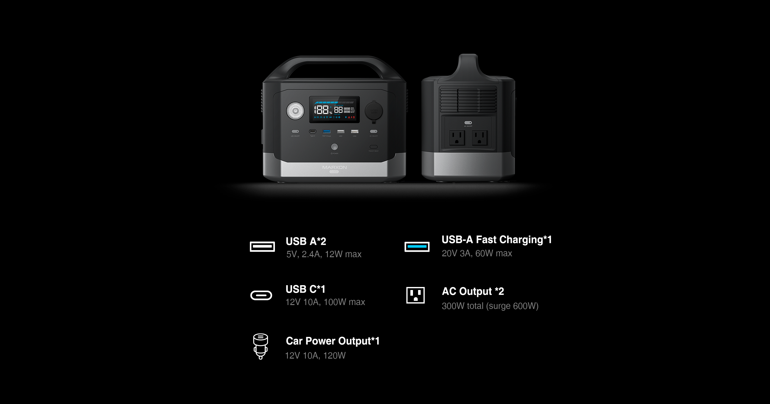 300 watt portable power station