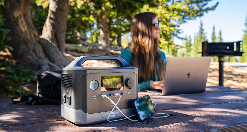 Marxon G300 Portable Power Station makes your camping all the more enjoyable!