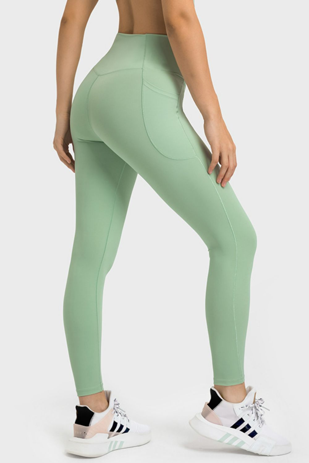 Zenana On Your Mark Full Size High Waisted Active Leggings in Deep