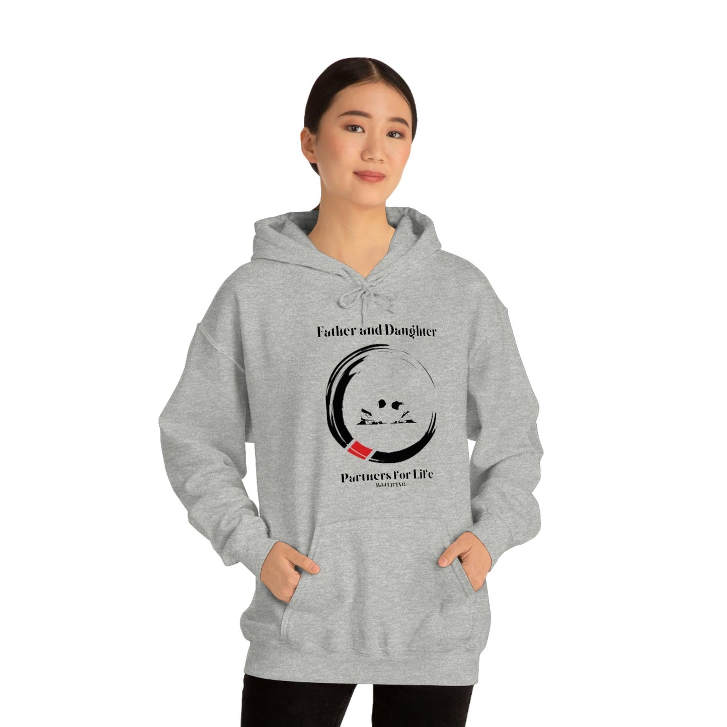 Father and Daughter Partners for Life BJJ Hoodie - BJJ Living - DTG, gift for dad, gift for daughter, Gift for father, Gift for her, Gift for him, Holiday fashion, Hoodies, Men's Clothing, Regular fit, Sweatshirts, Unisex, Women's Clothing